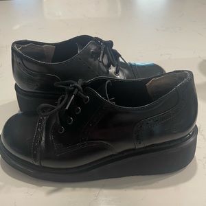 Platform Wedge Made In England Vintage Dr Martens England Brogue Wedge 3A31